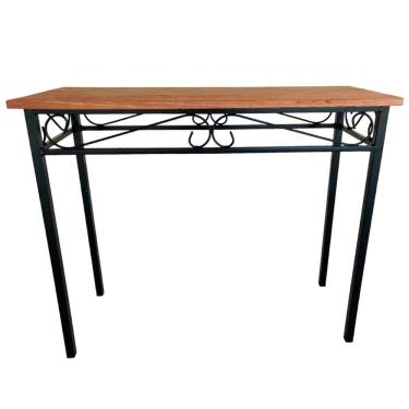 Imagem de Aparador Em Madeira Maciça E Ferro Artesanal Alta Qualidade Tamanho 80cm