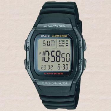 Imagem de Relógio Casio Unissex Digital Illuminator Preto W-96H-1BVDF