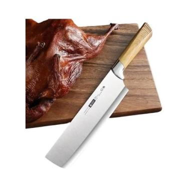 Imagem de Faca Profissional De Chef Para Cortar Carne, Cutelo Afiado Com Cabo PP