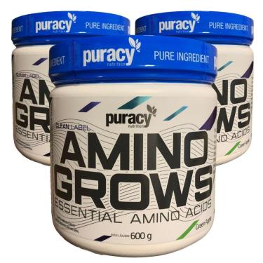 Imagem de Combo 3 Suplementos De Aminoácidos Essenciais Puracy 500g-Unissex