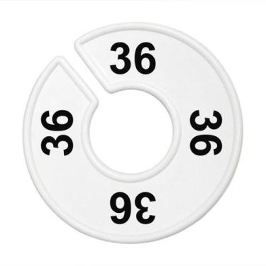 Imagem de Separador de Cabide, Branco , Impressão Numérica Num.:36 - Central