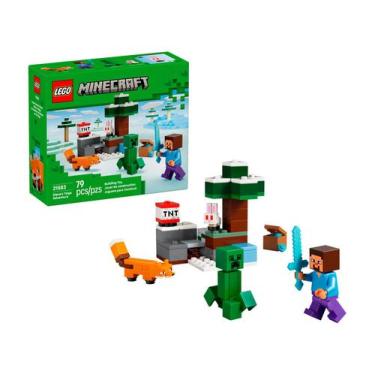 Imagem de LEGO Minecraft Aventura de Steve na Taiga - 21583 79 Peças