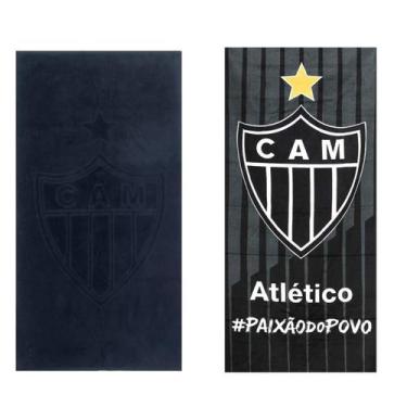 Imagem de Kit 2 Toalhas de Banho Aveludada e Jacquard Time do Atlético Mineiro P