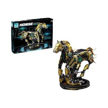 Imagem de Kit De Blocos De Montar Cavalo Mecânico Adulto, Modelo De Pônei Galopa