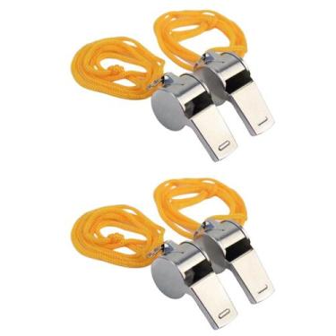 Imagem de Apito De Jogo Futebol Metal Sport 1Fit Kit C/4 Unidades - Western