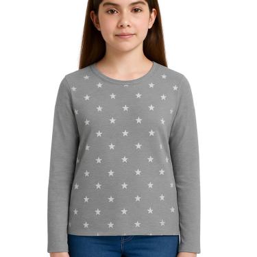 Imagem de Blusa Infantil e Juvenil Manga Longa com Estampa de Estrelinhas Kyly-Feminino