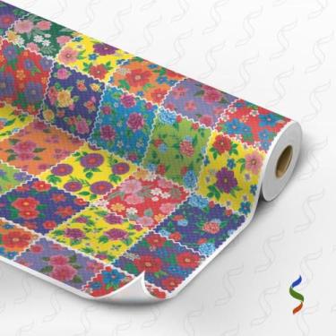Imagem de TNT Estampado 1,40M 40G Retalhos PACH Floral RL-25MTS - Supper