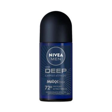 Imagem de Desodorante Antitranspirante Roll-on NIVEA MEN Deep MaxxTech Carvão At