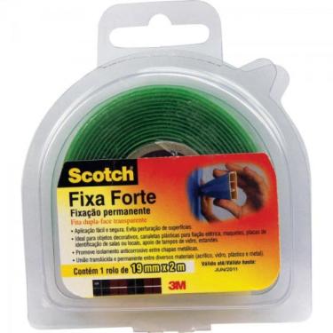 Imagem de Fita Dupla Face Fixa Forte 19mmx2m Transparente 3M