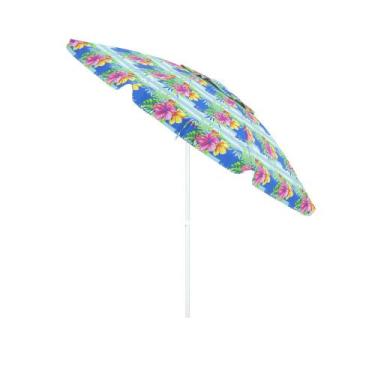 Imagem de Guarda-Sol Articulado 2,40m em Poliéster e Alumínio Floral Bel - Bel F