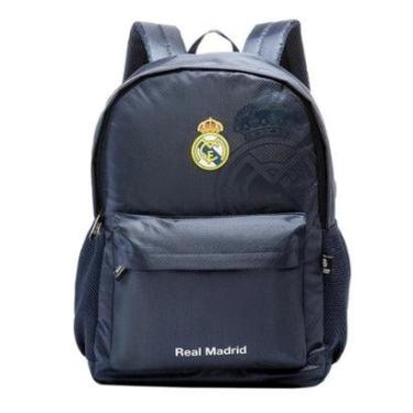 Imagem de Mochila Esportiva Escolar Futebol Trabalho Real Madri 16695 Oficial-Unissex