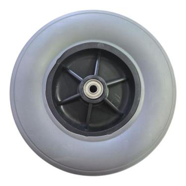 Imagem de Roda Dianteira Maciça 200x50 PU Cinza Para Cadeira De Rodas - Ortomobi