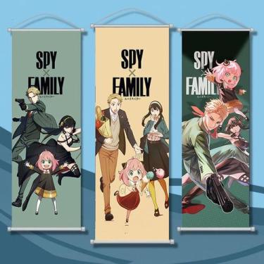 Imagem de Pôster em espiral suspenso para arte de parede Spy x Family 3 Panels -