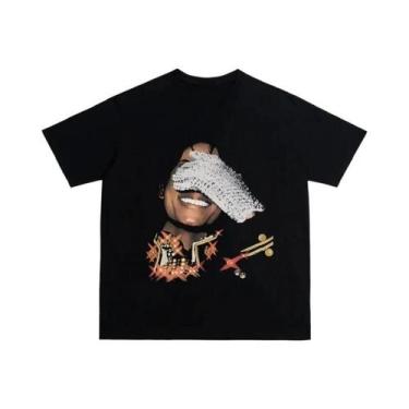 Imagem de Camiseta Unissex De Algodão Pesado Com Estampa De Personagem, Confortá