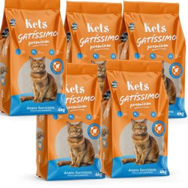 Imagem de Areia de Gato Areia Sanitária Higiênica Para Gatos Anti Odor Gatíssimo