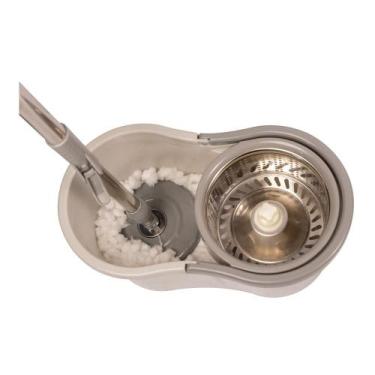 Imagem de Mop Giratório Lyor de Aço Inox com Balde Plástico - Wolff