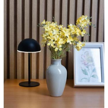 Imagem de Vaso Dália 13cm x 7cm Cinza Vidro Lyor