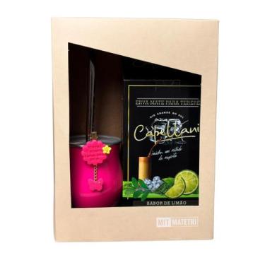 Imagem de Kit para Tereré Completo com Embalagem Presenteável  Cuia, Bomba, Erva