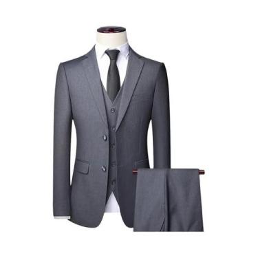Imagem de Terno Masculino De Cor Sólida De Alta Qualidade Para Negócios, Moda, B