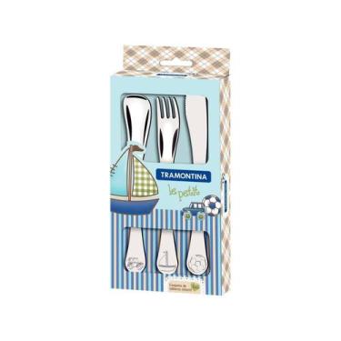 Imagem de Conjunto de Talheres Tramontina Inox Infantil - 3 Peças Le Petit 66973