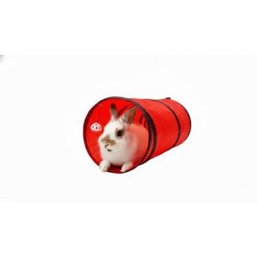 Imagem de Túnel porquinho da india coelho roedores brinquedo toca dobrável casin