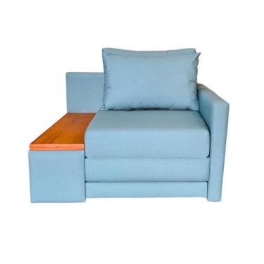 Imagem de Poltrona Cama Solteiro com Tampo Lateral Esquerdo Tecido Acquablock 10