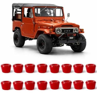 Imagem de Kit Bucha PU Amortecedor Toyota Bandeirante Todas 16 Peças - Borfix