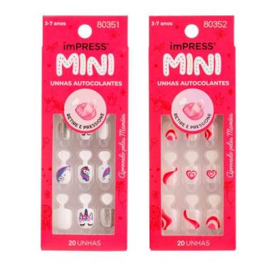 Imagem de Kit Unha Postiça imPress Mini Infantil Mystical Unicorn + Dream Big - 