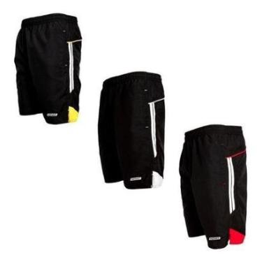 Imagem de Kit 3 Bermudas Tactel Masculina 3 Bolsos Elástico Nova7-Masculino