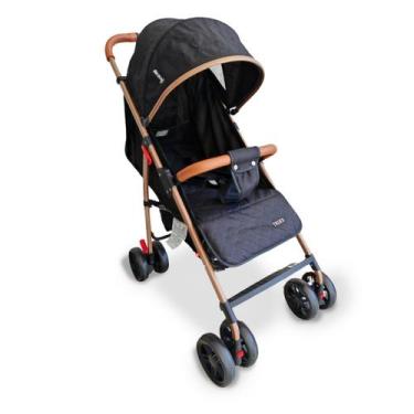 Imagem de Carrinho De Bebê Compacto Avanti Trixx Marrom Preto Fechamento Rápido