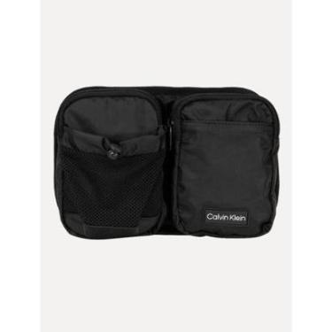 Imagem de Pochete Calvin Klein Swimwear Masculina Logo Preta-Masculino