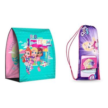 Imagem de Barraca Tenda Polly Pocket Com Mochila Mattel Pupee, 7007
