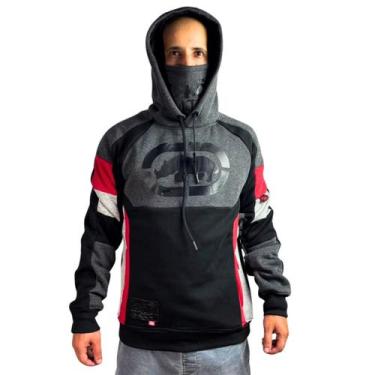 Imagem de Moletom Ecko Fechado Adulto Casual Preto, P, Preto, Cz, Pt, Vm