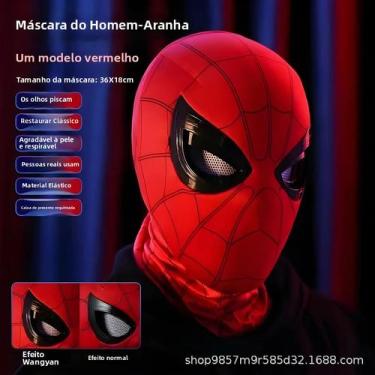 Imagem de Máscara Eletrônica Do Homem-Aranha Com Olhos Móveis, Acessório De Cosp