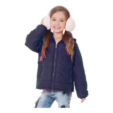 Imagem de Jaqueta Infantil Menina Casaco Inverno Rigoroso Puffer Gross - anjo da