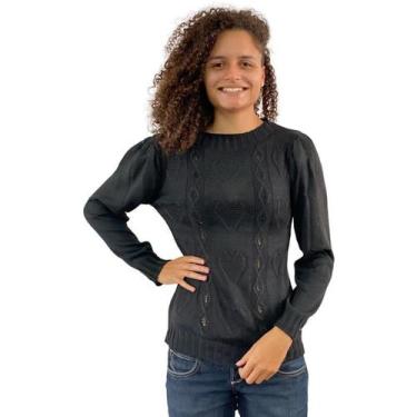 Imagem de Blusa De Tricot Suéteres Feminina Corações Inverno Frio 476 - Deeyaa, 