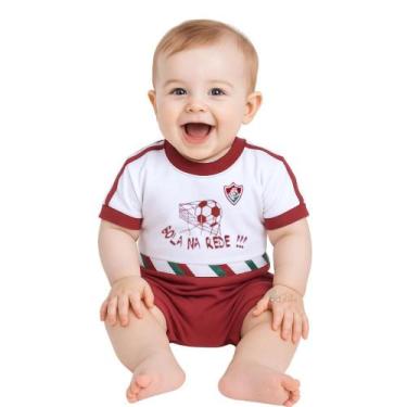 Imagem de Macacão Bebê Fluminense Bola na Rede Oficial, G