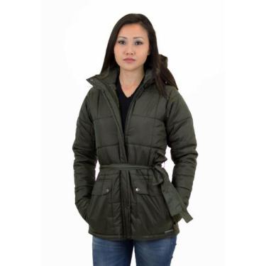 Imagem de Casaco Parka feminino Impermeável Com Capuz Frio Intenso, Neve - BLACK