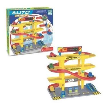 Imagem de Brinquedo Pista Auto Posto 3 Andares Carrinhos Rampa Nig - NIG Brinque