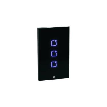 Imagem de Interruptor Inteligente Touch Whome Wifi RF 3 Canais Placa 4x2 Automaç