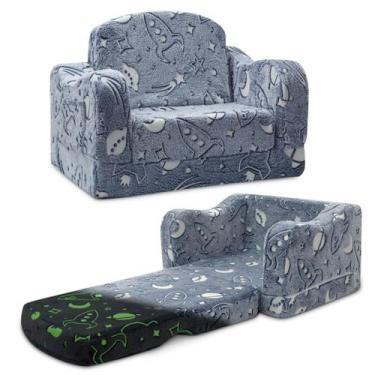 Imagem de Cadeira e sofá infantis Woodisman Thick Comfy 2 em 1 - aodisman