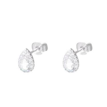 Imagem de Brinco Gota Cristal            - TRIOS, Prata 925