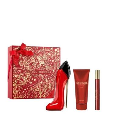 Imagem de Kit Carolina Herrera Good Girl Very EDP 80ml + Body Lotion 100ml + Tra
