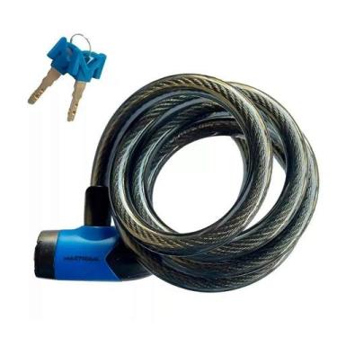Imagem de Cadeado para bicicleta com chave Maxtrava 12 mm x 1500 mm, Preto