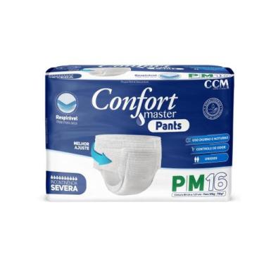 Imagem de Roupa Íntima Adulto Confort Master Pants P/M com 16 unidades
