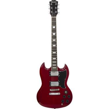 Imagem de Guitarra Elétrica SG de Madeira Maciça Thomaz TEG 340 Vermelho