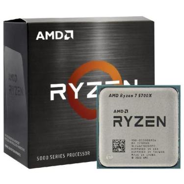 Imagem de Processador Amd Ryzen 7 5700X 3.4Ghz (4.6Ghz) 36Mb Cache Am4 Sem Coole