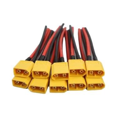 Imagem de Conector Universal XT60 Macho E Fêmea Com Fio De 14 AWG Para Modelos R