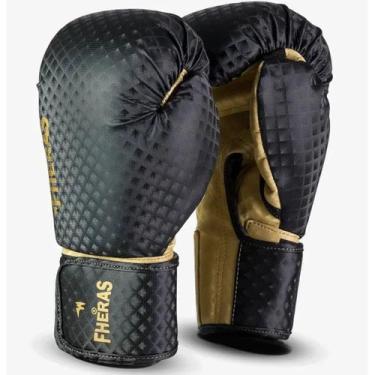 Imagem de Luva Fheras Imperial Dourado e Preto 14oz