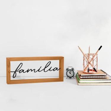 Imagem de Escultura Moldura Família Decoração Afetiva para Ambientes - Geguton